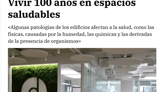 «Vivir 100 años en espacios saludables» (La Razón)