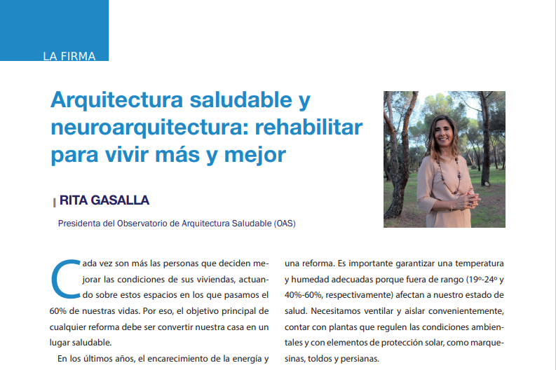 Rita Gasalla neuroarquitectura arquitectura saludable