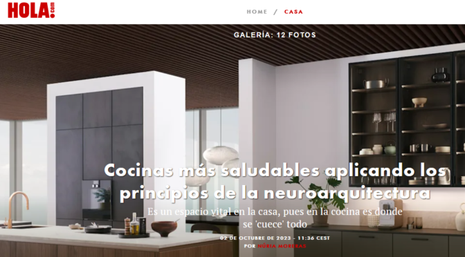 Cocinas más saludables aplicando los principios de la neuroarquitectura (Hola.com)