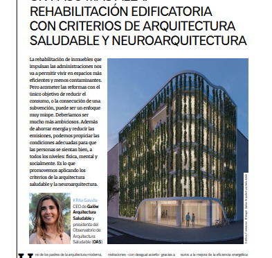 Un paso más allá: rehabilitación edificatoria con criterios de arquitectura saludable y neuroarquitectura (CIC Construcción)